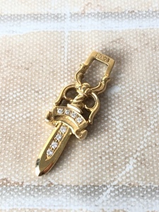 22K #10 DAGGER PAVEダイヤ パヴェダイヤ ダガー ペンダント