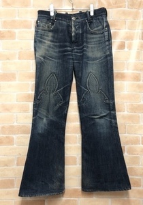 CHROME HEARTS クロムハーツ フレアニーデニム 30×32 ブーツカット